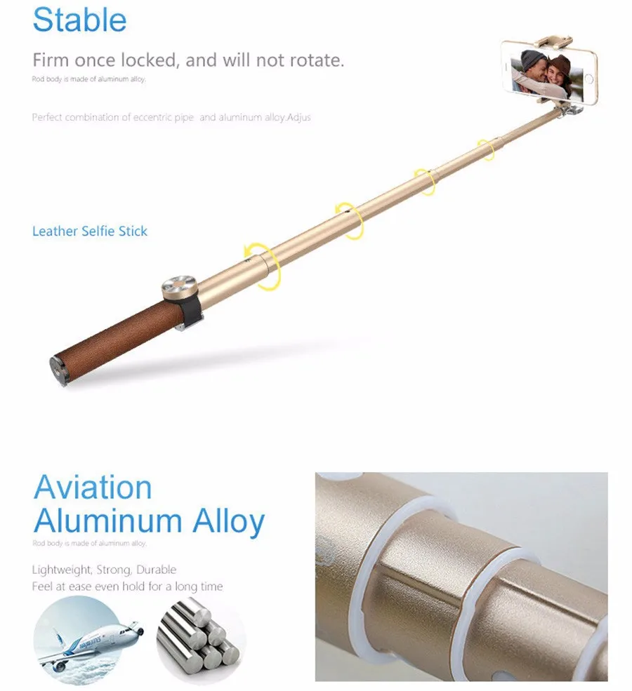Селфи-Палка с потрясающим объективом беспроводной Bluetooth монопод Выдвижной