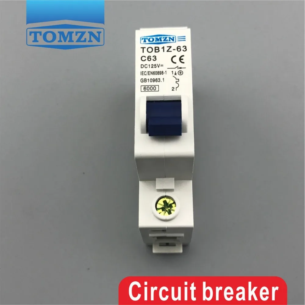 1P 63A DC 125V автоматический выключатель MCB C Кривая | Обустройство дома