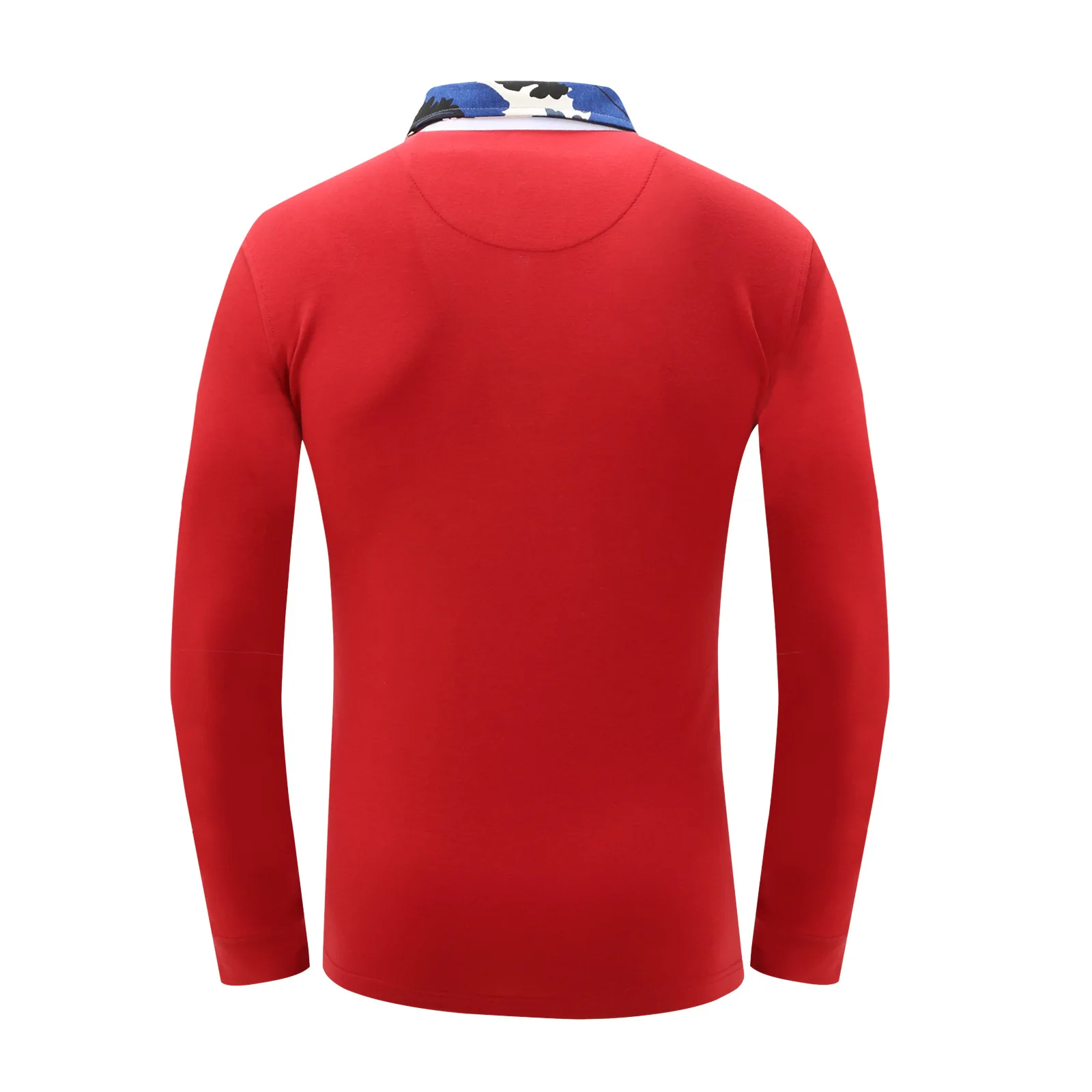 Мужская приталенная рубашка поло Fredd модная повседневная с длинным рукавом и