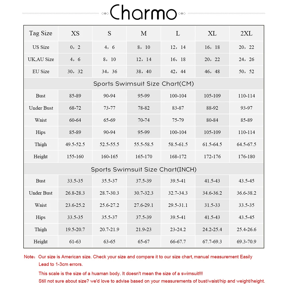 Charmo, сдельный женский спортивный купальник Спортивная одежда для плавания, цветной монокини с принтом, пляжный купальный костюм, бикини, фитнес-боди