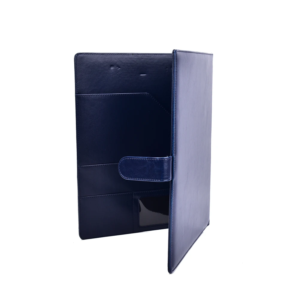 

1pcs A4 Document Bag File Folder Clip Board Business Office Financial Waterproof PU Leather Document Filing Bag Stationery Bag