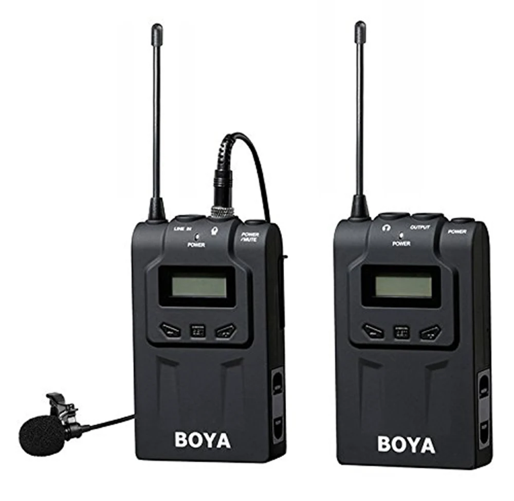 BOYA микрофон ультра высокой частоты UHF Беспроводной петличный для Canon Nikon sony DSLR