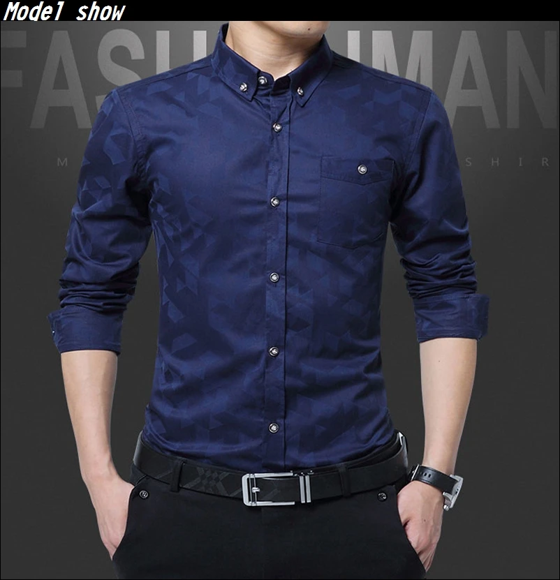 Dudalina модная повседневная мужская рубашка с длинным рукавом из хлопка Slim Fit рубашка мужские деловые костюмы мужская одежда M-5XL