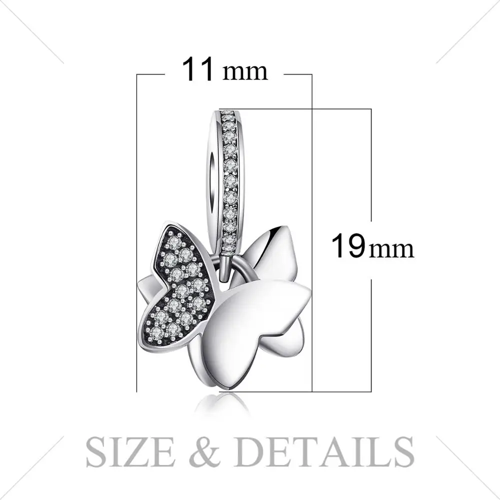 Jewelrypalace Бабочка Фея Белый муранского Стекло и проложить кубического циркония