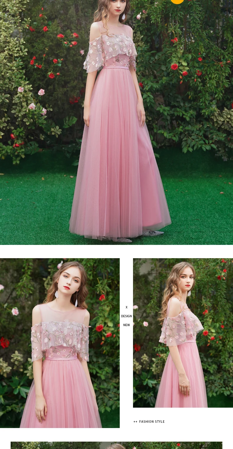 Beauty Emily длинное серое платье подружки невесты длинное для женщин с коротким шлейфом Vestidos Para Festa ТРАПЕЦИЕВИДНОЕ свадебное платье для выпускного вечера
