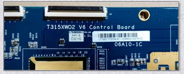 Бесплатная доставка 32WL68C t con T315XW02 V6 плата управления 06A10 1C оригинальные детали|parts|