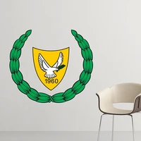cyprus national emblem country symbol mark pattern removable wall sticker art decals mural diy wallpaper for room decal