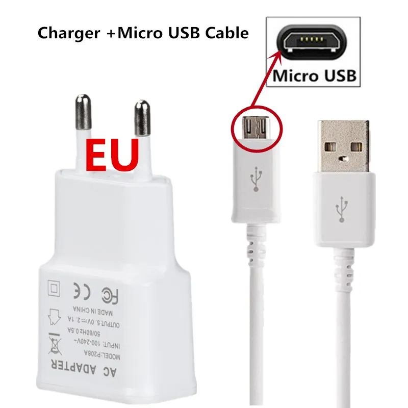 5 V 2A Быстрый Телефон USB Зарядное устройство адаптер для LG W30 PRO W10 G8 G8S G7 V40 V30S V35 V50 Thinq V10 K4 K7 K8 K10 зарядный кабель - Тип штекера: EU charger-micro usb