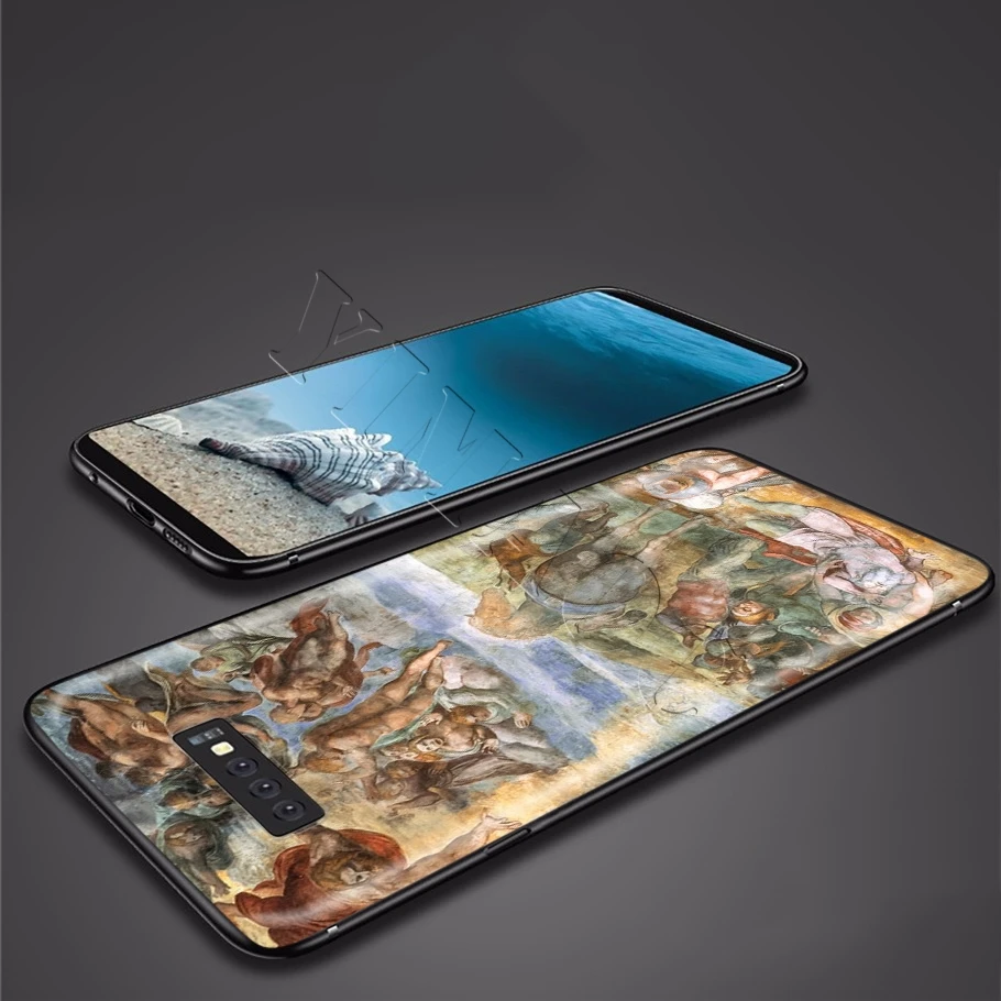 YIMAOC Микеланджело Сотворение Адама Мягкий силиконовый чехол для Samsung Galaxy S6 S7 Edge S8 S9
