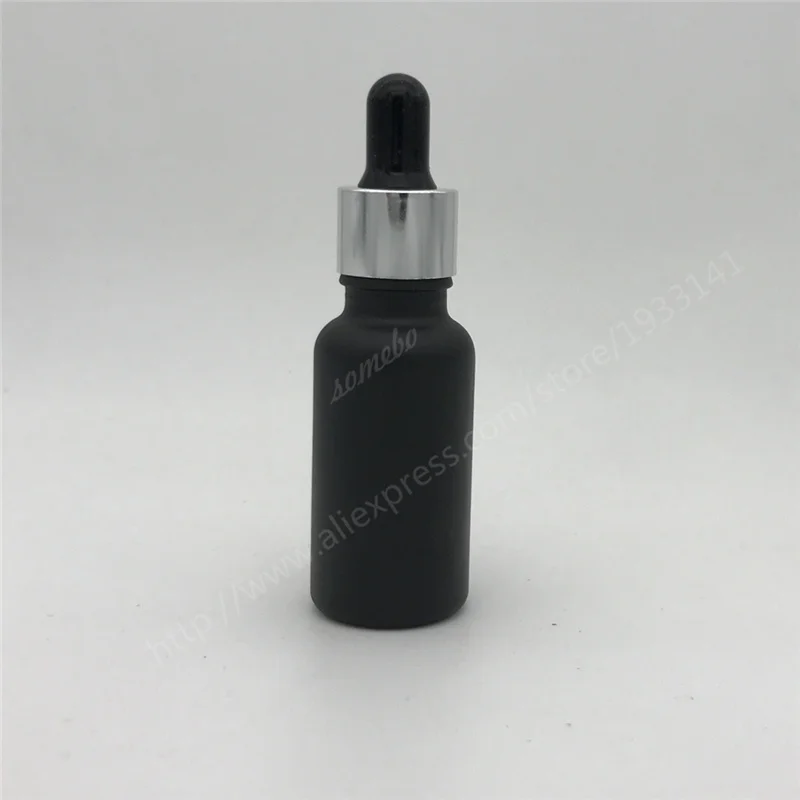 Free Shipping 10ml 15ml 20ml 30ML Matte Black Glass Bottle With Dropper Matt 200Pcs/lot | Красота и здоровье