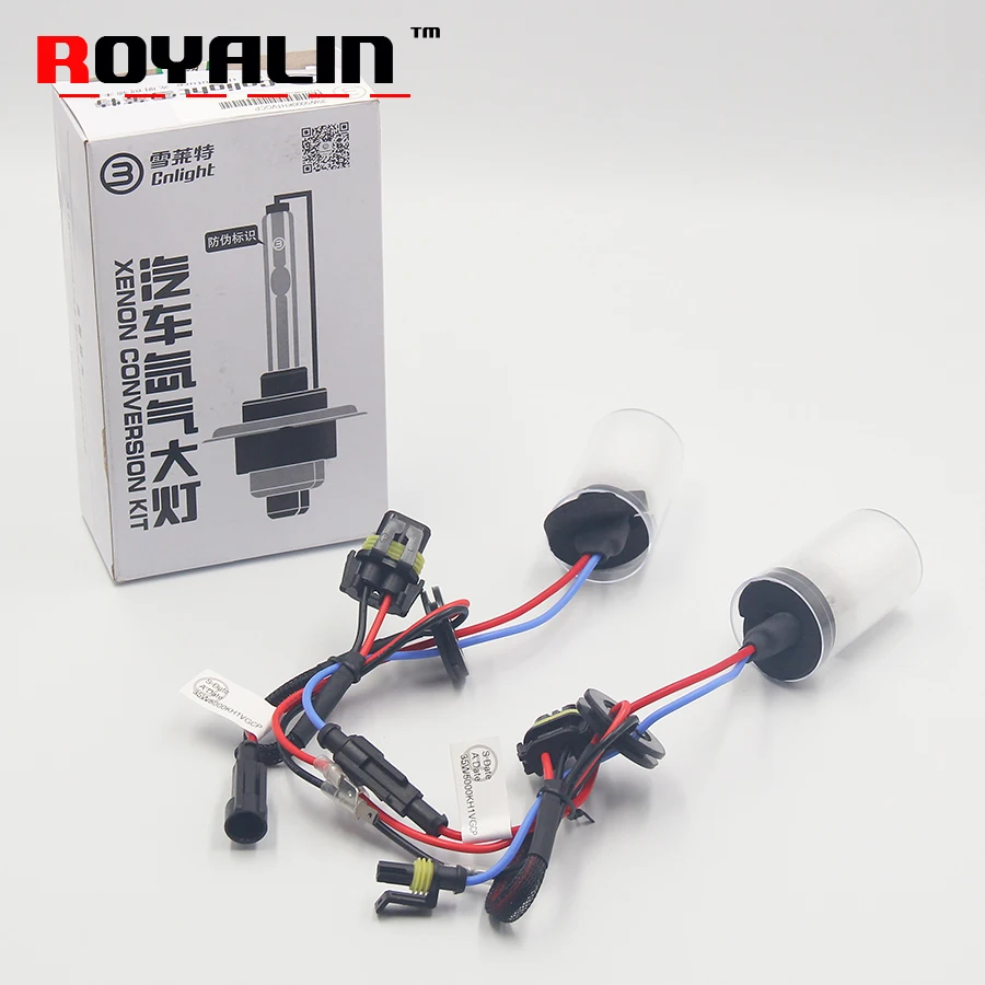 ROYALIN ксеноновые лампы HID 12V 35w одиночный светильник для стайлинга автомобиля H1