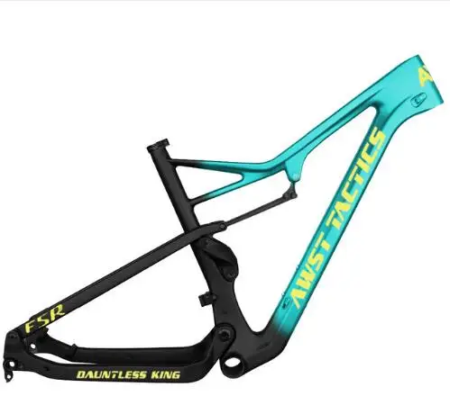 Рама для велосипеда MTB красная золотистая блестящая углеродное волокно горный