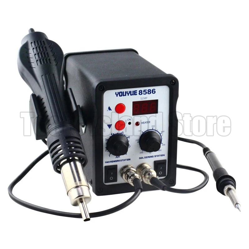 Паяльная станция YOUYUE 8586 2 в 1 SMD паяльная 220 В/110 В пистолет горячего воздуха +