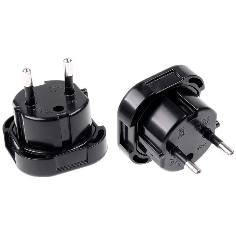 Великобритания в ЕС ЕВРО разъем 2 Pin AC мощность Plug адаптер Путешествия