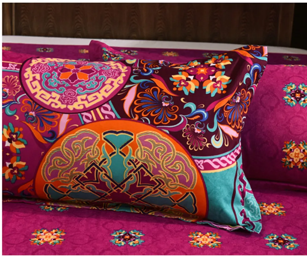 Комплект постельного белья из 3 предметов в стиле бохо | Дом и сад