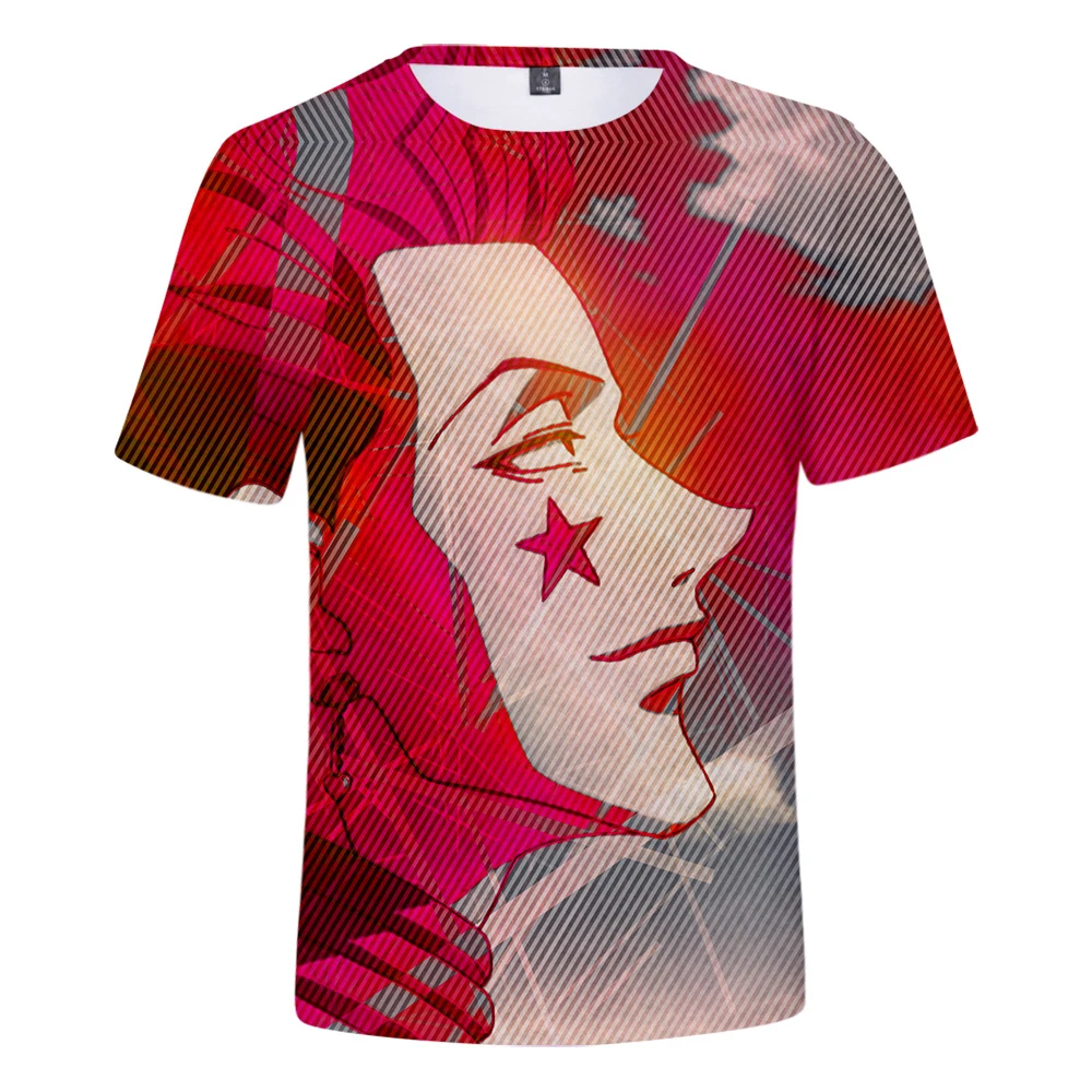 

The Newest 3D T-Shirt Men/Women Hisoka Summer 3D T shirt Casual pullover High Quality Polyester boy's Hisoka O-Neck t shirt