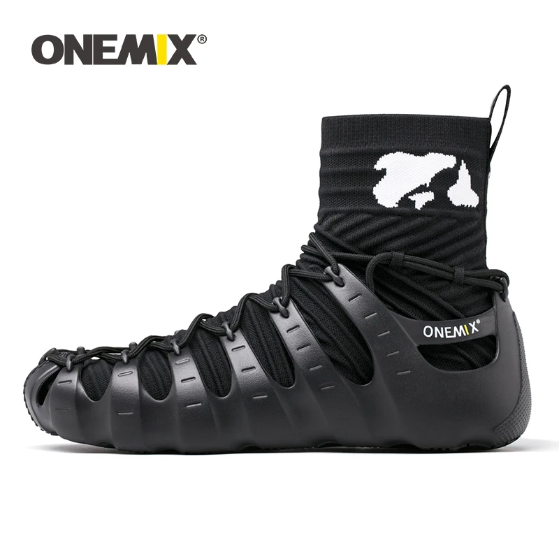 ONEMIX Roman Shoes Women Sneakers Platform Shoes Socks Gladiator Sandals Men Breathable Running Beach Water Sports Shoes