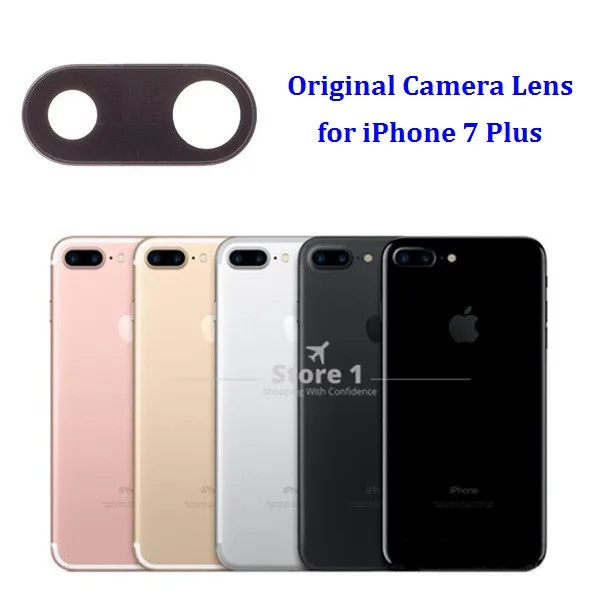 100% оригинальный объектив для камеры Apple iPhone 7 Plus Задняя стеклянная крышка