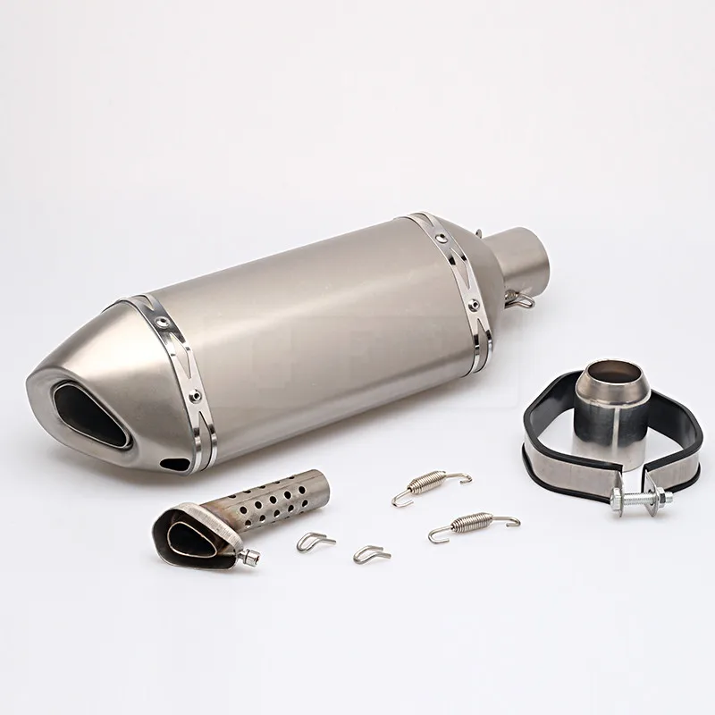 Универсальная выхлопная труба для мотоцикла 51 мм с глушителем мотокросса Moto GP Pot