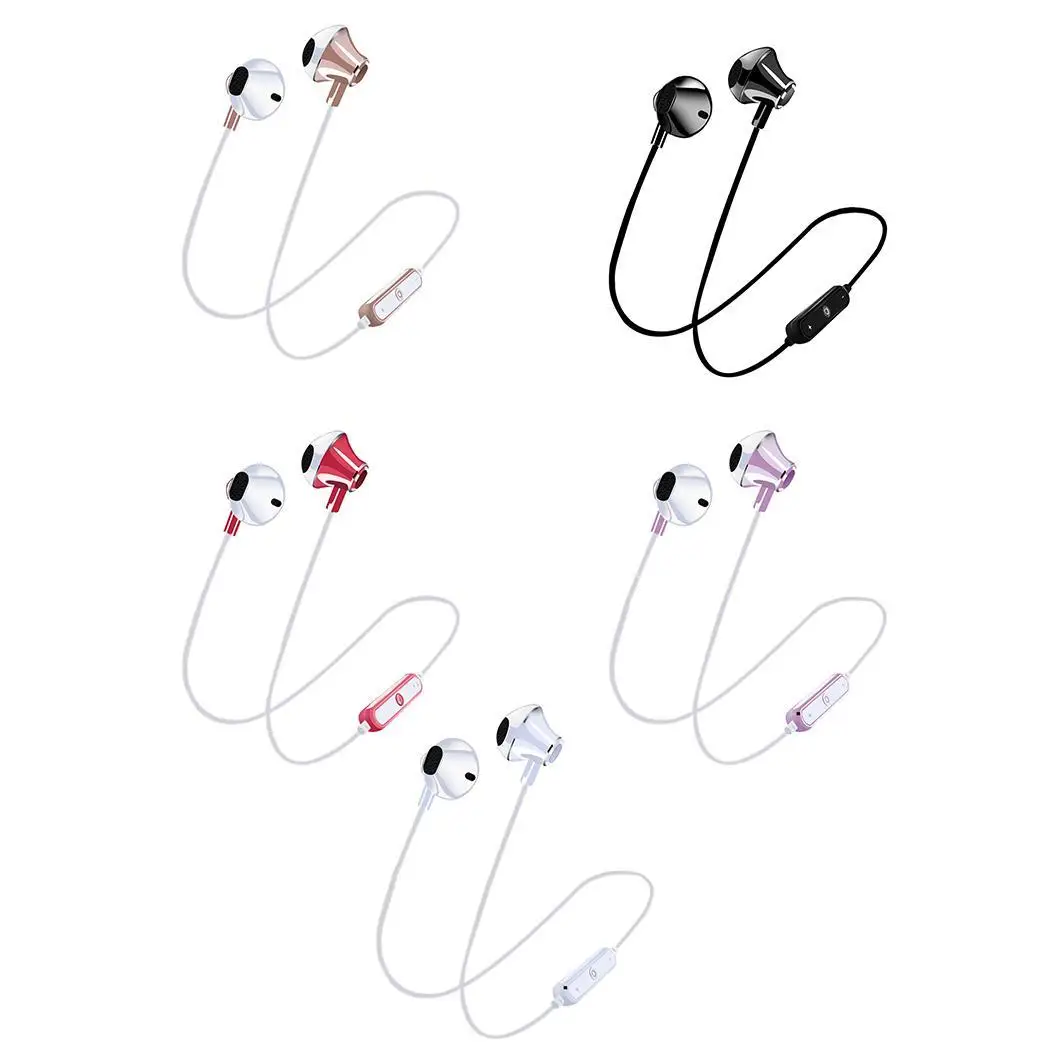 Удобная гарнитура беспроводные наушники Bluetooth спортивные беговые стерео с