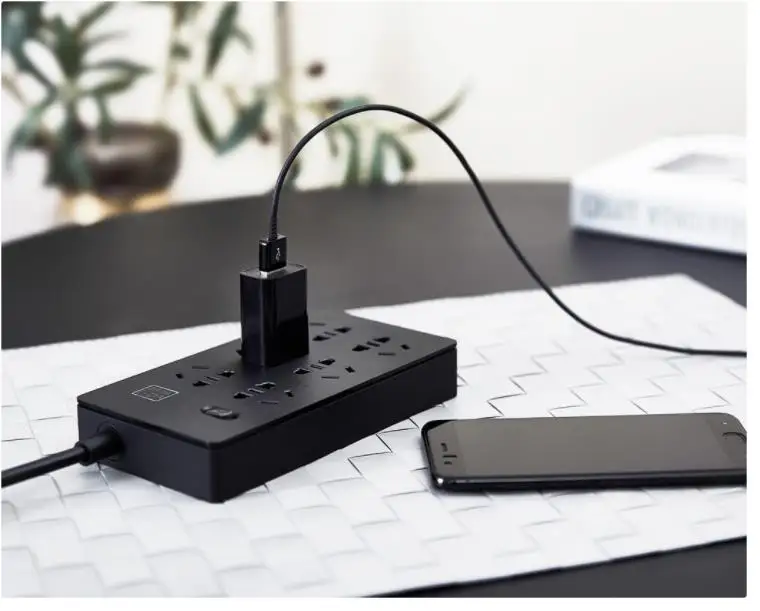 Xiaomi Mijia, 6 портов, Беспроводная розетка, конвертер, патч-панель, защита от перегрузки, 750, огнестойкая, умный дом, силовая полоса