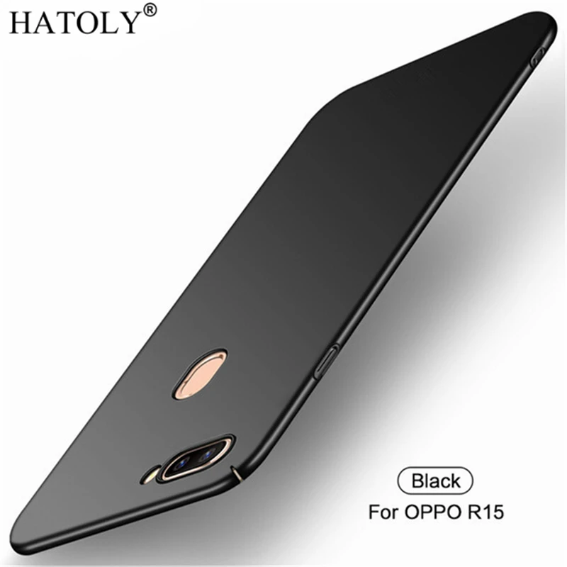 Гладкий чехол для OPPO R15 ультратонкий жесткий защитный из ПК r 15 PACM00 бесплатная