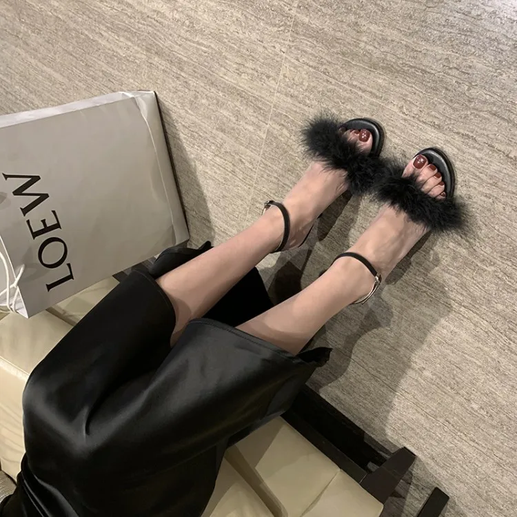 Босоножки на высоком каблуке женская обувь женские летние сандалии с