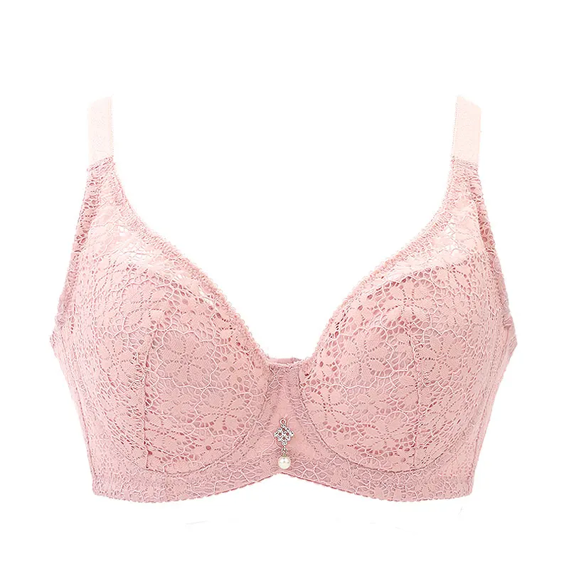 pink 8855 Бюстгальтеры meizimei для женщин, кружевное сексуальное нижнее белье, бюстгальтер без косточек на косточках, маленькая чашка, бюстгальтер для девушек, нижнее белье, тонкий, супер пуш-ап - Цвет: pink 8855