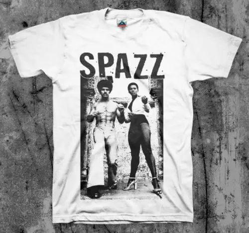 Разноцветная футболка SPAZZ 'Afro' MITB Infest Hirax Slap A Ham Spazz цветная Новая летняя мужская