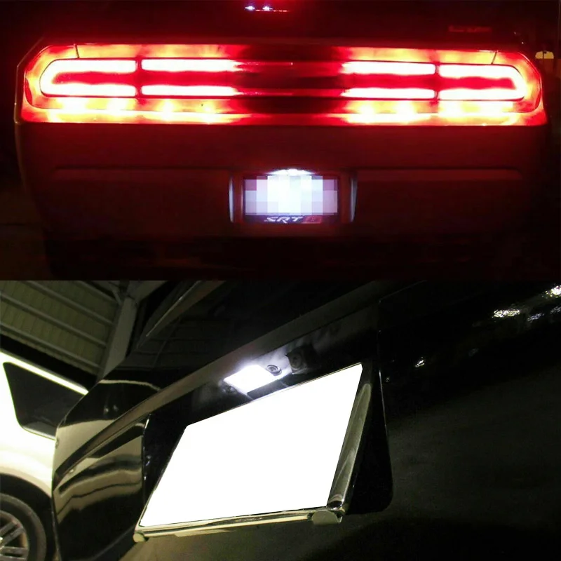 Niscarda 1x6000 K белый 18-SMD светодиодный светильник номерного знака для Dodge charger Challenger, Chrysler 300