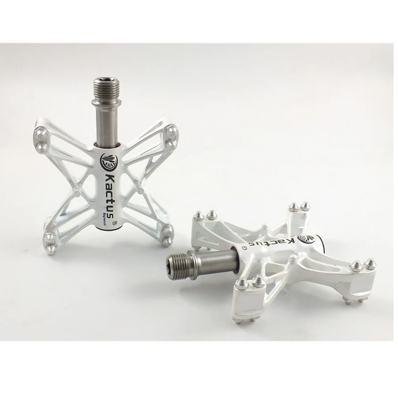 KACTUS TECH 13T велосипедная педаль титановая ось/Chro-mo ось CNC AL6061 3 герметичный подшипник BMX противоскользящие 3D педали для MTB шоссейного велосипеда