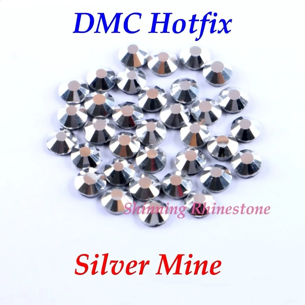 Стразы DMC Silver Mine SS6 SS10 SS16 SS20 SS30 разных размеров стеклянные стразы с горячей