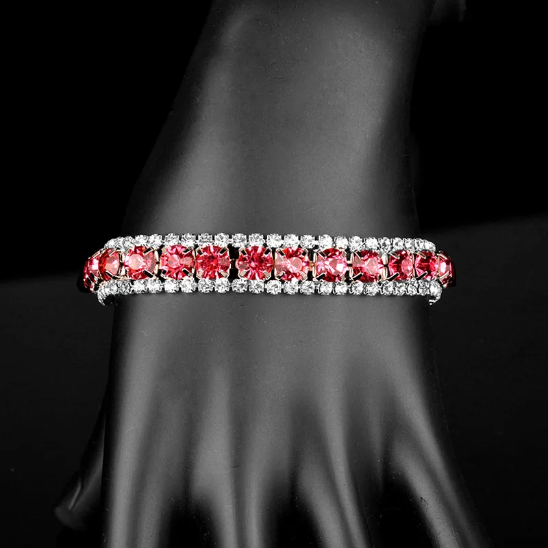 Женский браслет со звездами и австрийскими кристаллами