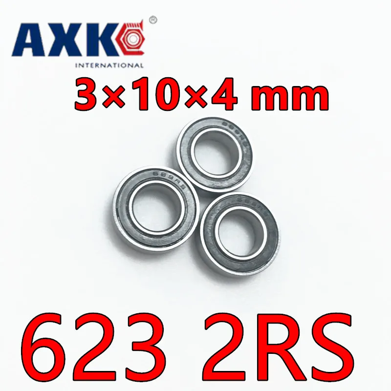 Миниатюрный радиальный шариковый подшипник Axk 623 2rs 623-2rs резиновый герметичный с