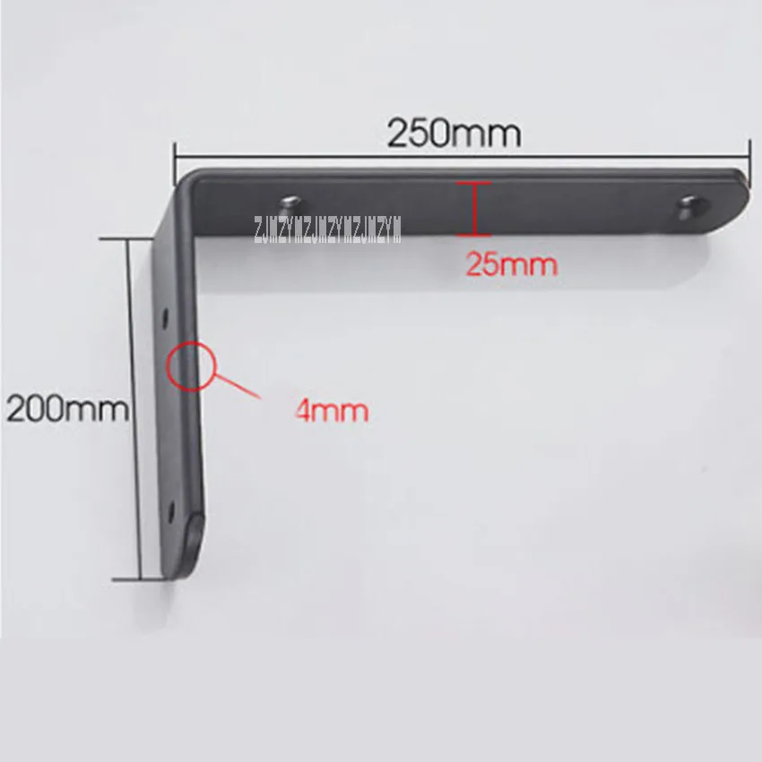 2 шт./лот Новинка Треугольный Кронштейн настенная полка под углом L типа железная