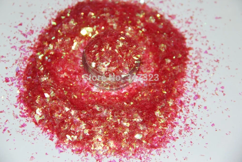 10 радужных цветов случайный вырез блеск майлар для украшения ногтей и других |