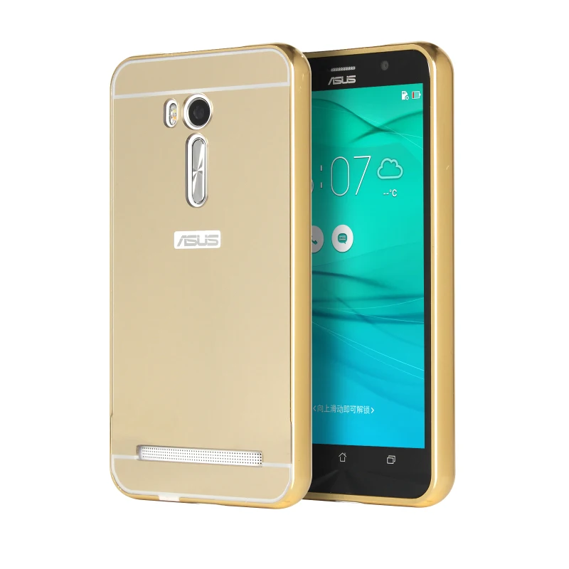 Из Металла Алюминий бампер + акрил 2 в 1 зеркало покрытие Капа Case для Asus Zenfone 5 A501CG