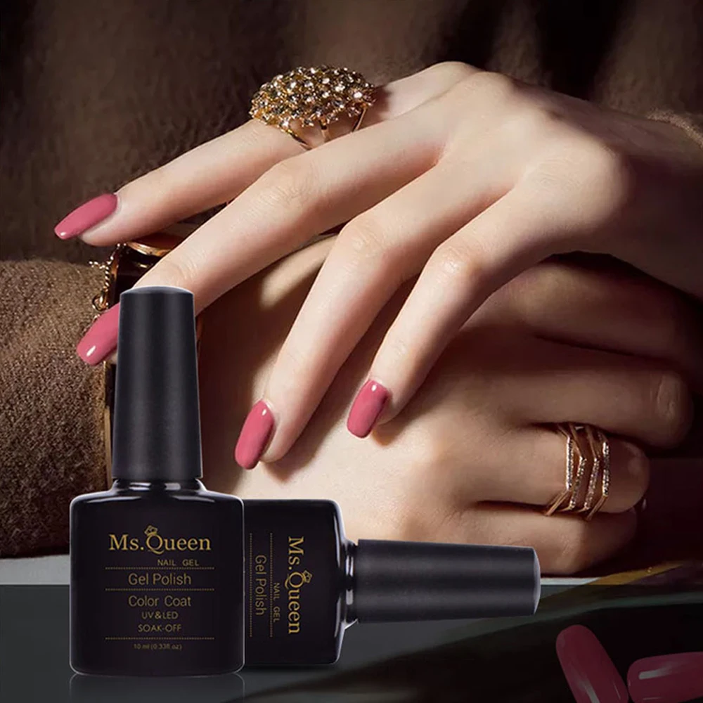 MS queen Новый высокое качество розовый цвет Стиль UV гель маркеры Длительный Soak Off 10