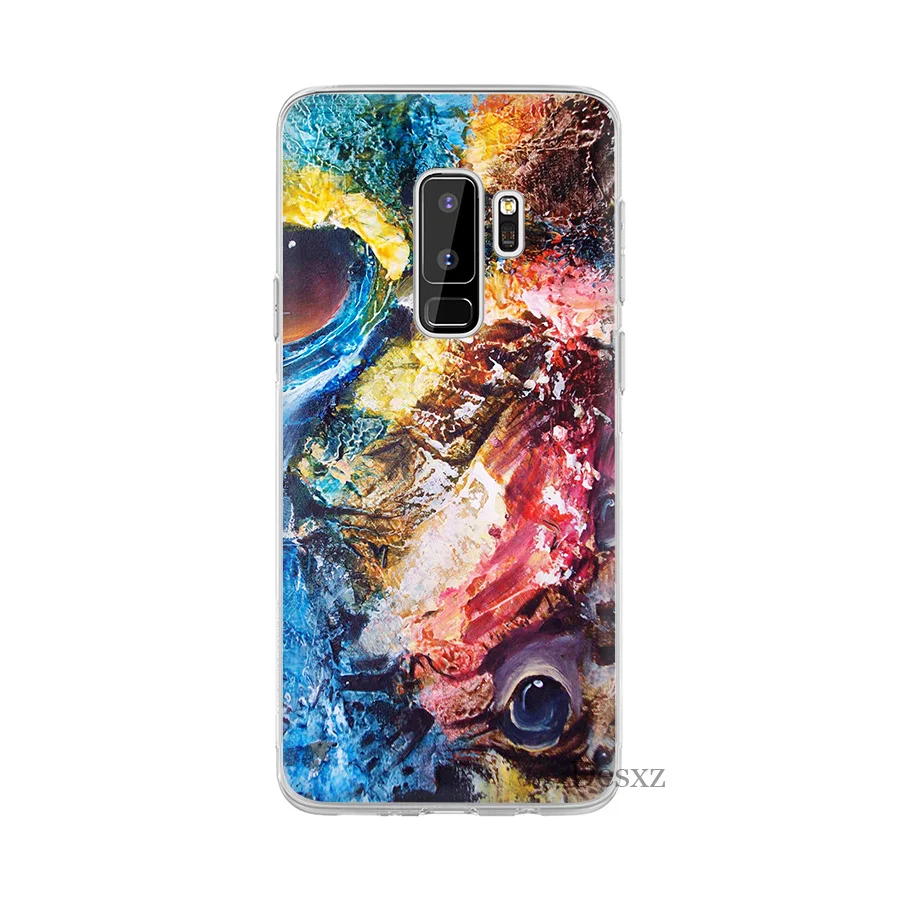 Gerleek голубого цвета в стиле ретро Жесткий Чехол для samsung Galaxy Note 9 8 S3 S4 S5 S6 S7 край S8 S9