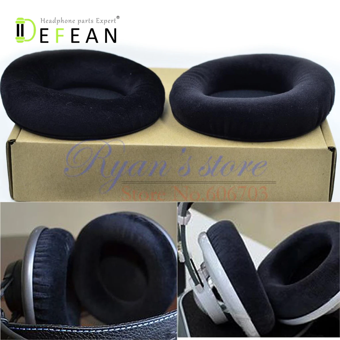 Бархатные амбушюры Defean для наушников AKG K701 K702 Q701 Q702 K601 k612 k712 pro|velvet ear pads|ear pad cushionsear