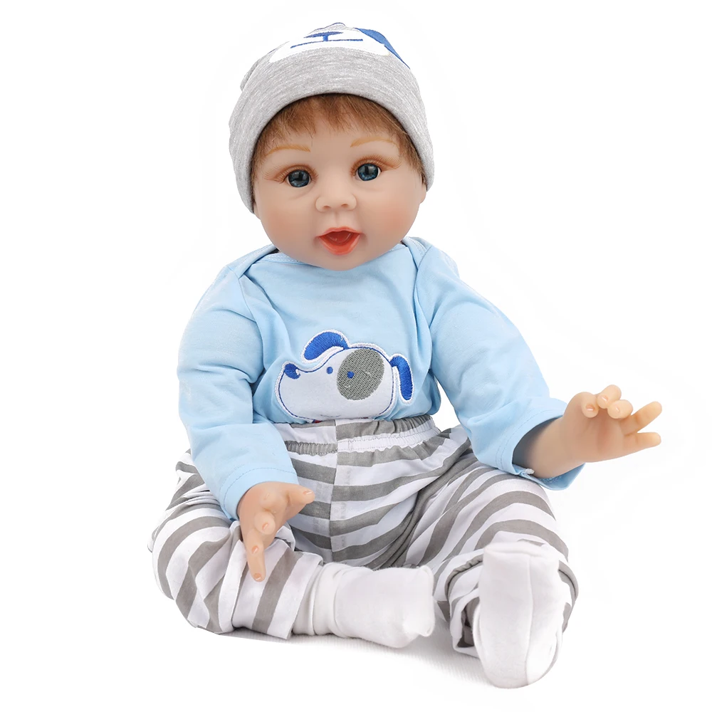 NPKDOLL 18 дюймов кукла возрожденная Boneca Babe силиконовый реалистичный подарок для