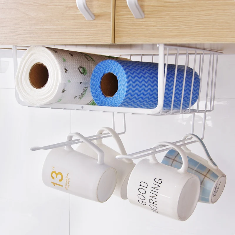

Creative Iron Over Door Storage Storage Rack Kitchen Cabinet Drawer Organizer Door Hanger Storage Basket for kitchen Bathroom