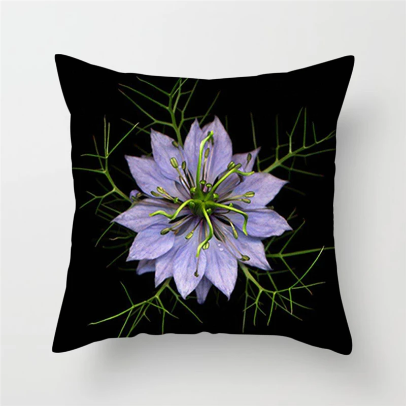 

Fuwatacchi 3D Floral Cushion Cover Colorful Sunflower Roses Throw Pillow Cover Nice Bright Flowers Pillowcases For Sofa Decor