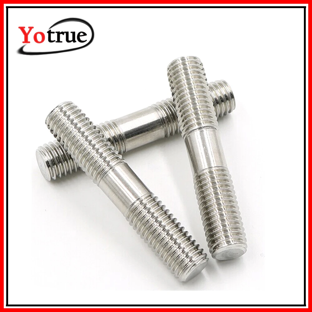 50 шт./лот SS304/316 M2 * 20-M2*200 двухконцевые стержни резьбовые болты из нержавеющей стали