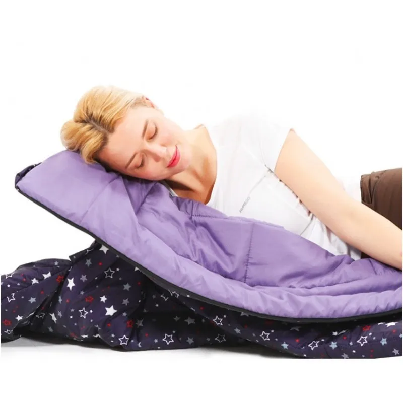 detachable double person sleeping bag indoor outdoor camping Adult ultralight couple travel use 3200g | Спорт и развлечения