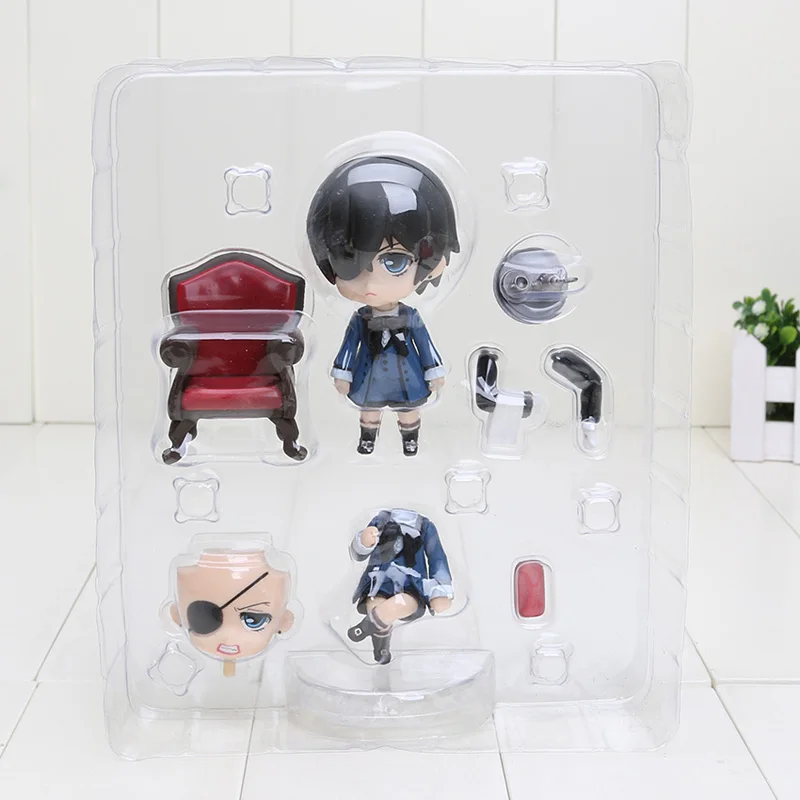 Аниме Black Butler Kuroshitsuji Себастьян Михаэлис Ciel Phantomhive 10 см Nendoroid ПВХ фигурку
