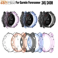 light weight smart protector case for garmin 245 silicone protective case cover for garmin forerunner 245245m sports watch