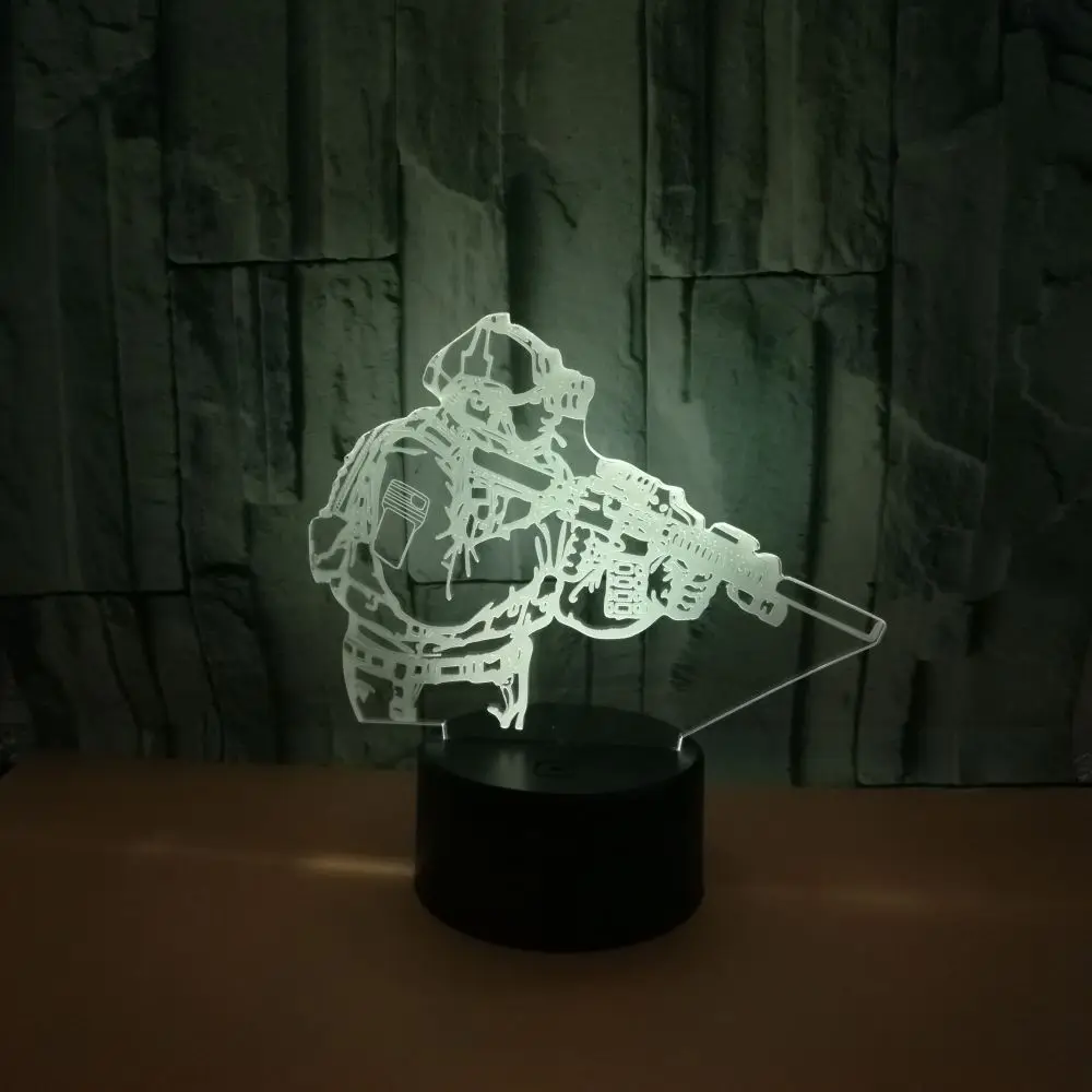 Светодиодная настольная 3d-лампа с пультом ДУ | Освещение