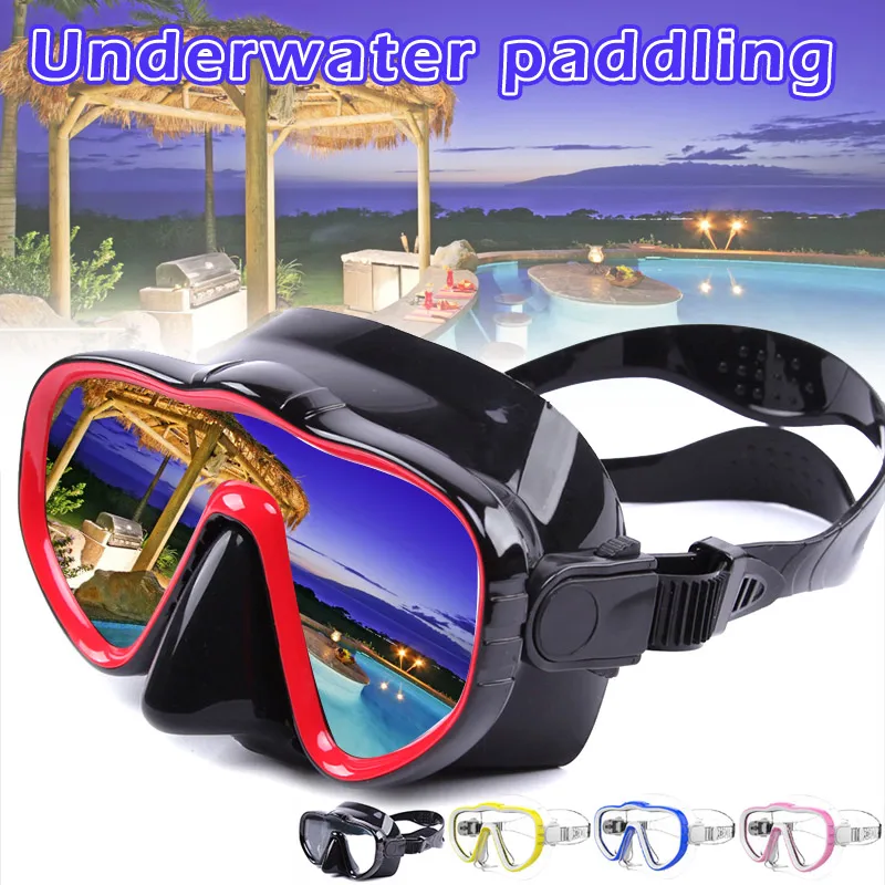 

Adult Swimming Goggles Crystal Clear Wide View Diving Glasses Snorkel Mask ED-shipping