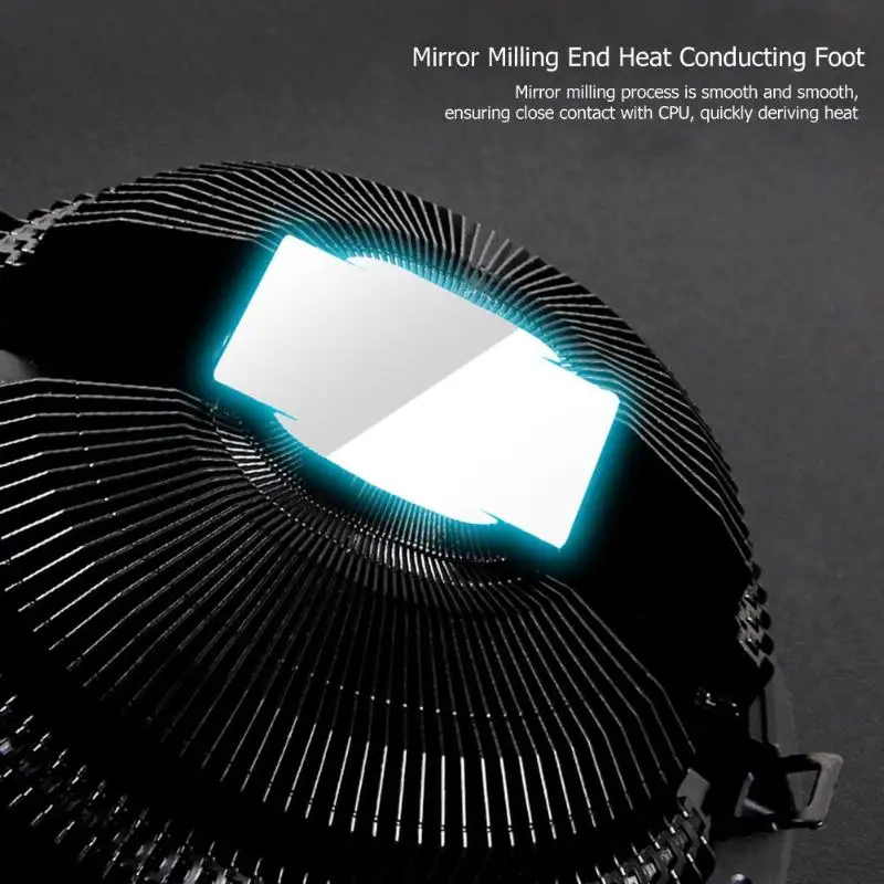 Cooler 12cm 3Pin CPU Cooling Fan PWM Silent CPU Cooler for Computer Pressurizing Down Style Aperture CPU Cooling Fan Radiator